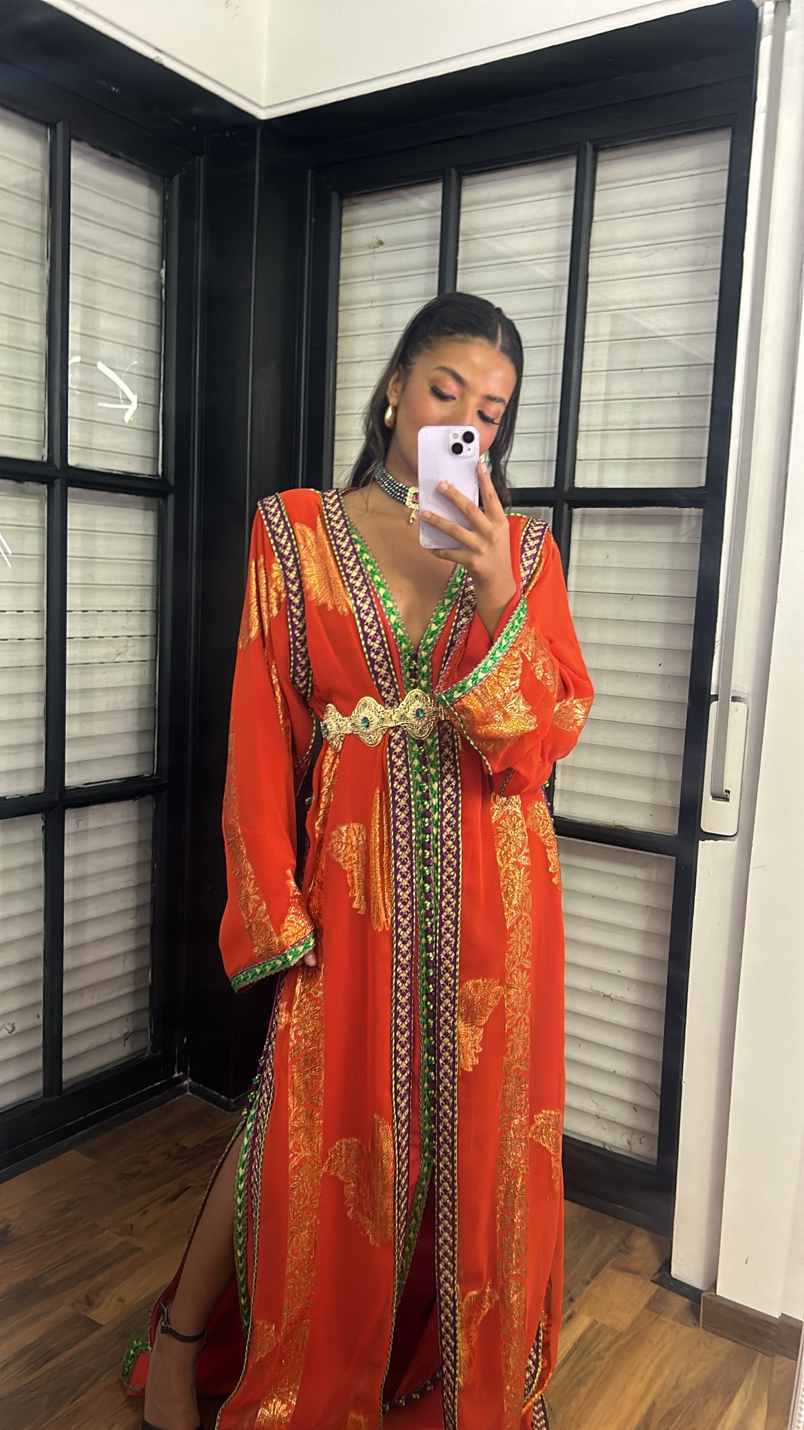 Caftan Rubis Impérial 2 Pièces
