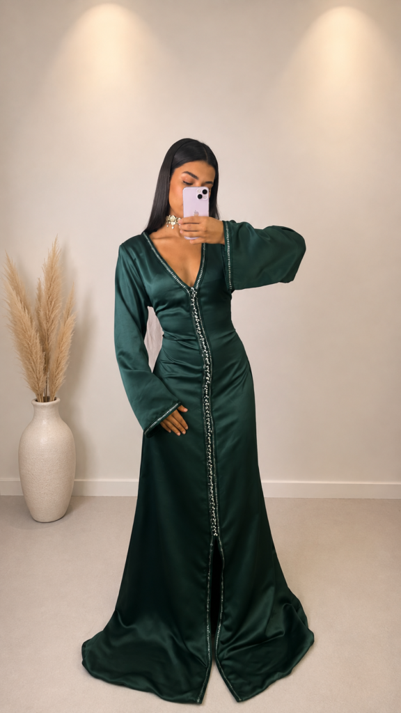 Caftan vert prestige
